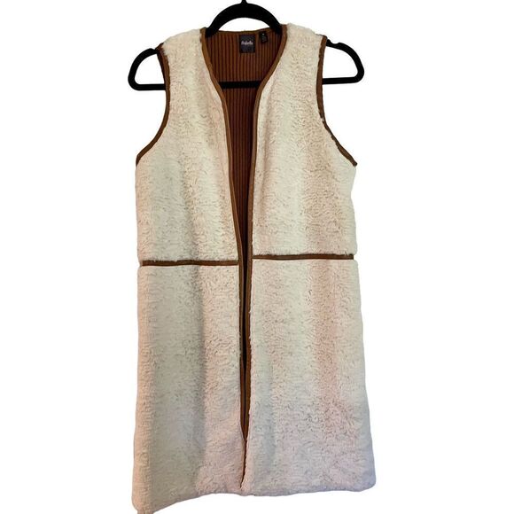 Rafaella nwt Sherpa faux fur front vest size m - Picture 1 of 9